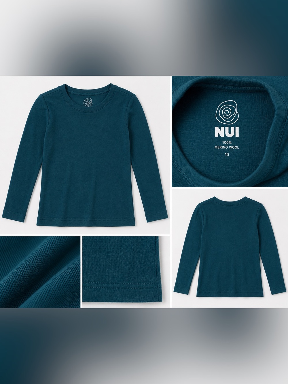 Nui Deep Sea Long Sleeve Tee - Deep Sea Blue